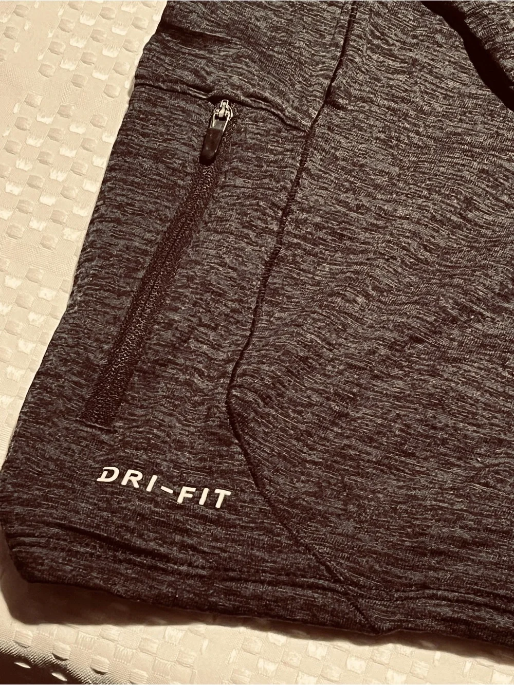 Nike Dri-FIT XXL Men’s Cold Weather Running Quarter Zip Thumbholes Black Gray